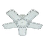 Vergionic 4109 Päťramenná skladateľná LED žiarovka 80 W, E27, 6500 K, studená biela