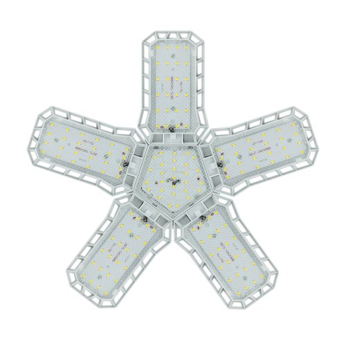 Vergionic 4109 Päťramenná skladateľná LED žiarovka 80 W, E27, 6500 K, studená biela