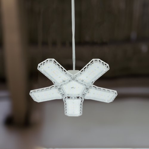 Vergionic 4109 Päťramenná skladateľná LED žiarovka 80 W, E27, 6500 K, studená biela
