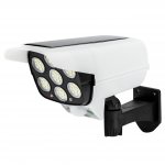 Vergionic 4058 Atrapa kamery LED COB solární, senzor pohybu, soumraku, IP65, dálkové ovládání