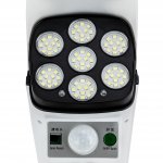 Vergionic 4058 Atrapa kamery LED COB solární, senzor pohybu, soumraku, IP65, dálkové ovládání