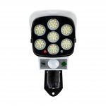 Vergionic 4058 Atrapa kamery LED COB solární, senzor pohybu, soumraku, IP65, dálkové ovládání