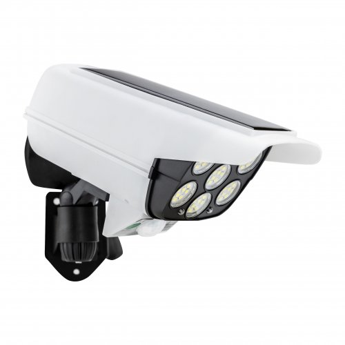 Vergionic 4058 Atrapa kamery LED COB solární, senzor pohybu, soumraku, IP65, dálkové ovládání