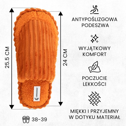 Vergionic 7746 Dámske šľapky veľ. 38 - 39 oranžové