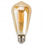 Vergionic 7549 Dekoratívna LED žiarovka 6W, E27, 2700K, teplá jantárová