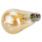 Vergionic 7549 Dekoratívna LED žiarovka 6W, E27, 2700K, teplá jantárová