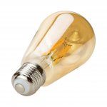 Vergionic 7549 Dekoratívna LED žiarovka 6W, E27, 2700K, teplá jantárová