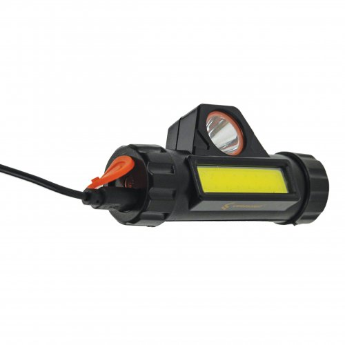 Vergionic 2333 Čelovka LED + COB, 100lm + 180lm, 6500K, 4 v 1 černá