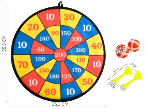 ISO 7055 Terč na suchý zip 35.5 cm