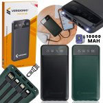 Vergionic 7185 Powerbanka 10 000 mAh 2.1A, 4x USB kábel + LED svietidlo