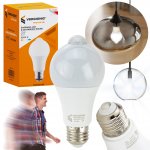 Vergionic 7755 LED žiarovka s pohybovým senzorom 12W, E27, 6500K, studená biela