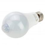Vergionic 7755 LED žiarovka s pohybovým senzorom 12W, E27, 6500K, studená biela