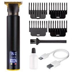 Vergionic 7625 Bezdrôtový zastrihávač vlasov, LCD, 1200mAh čierna