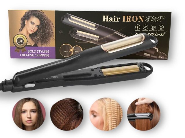 GGV Automatická krepovací žehlička na vlasy Hair IRON