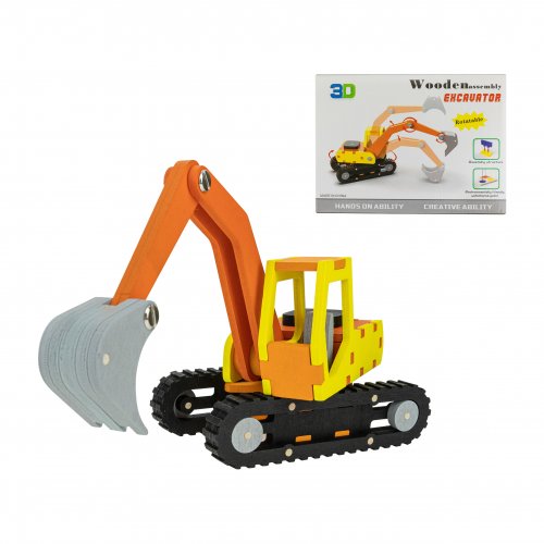 Vergionic 7094 Dřevěná 3D stavebnice slon