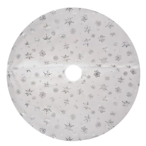 Ruhhy 22223 Deka pod vianočný stromček 78 cm, bielostrieborná