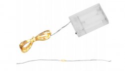ISO 7269 Světelný řetěz na baterie 20 LED teplá bílá 2m 