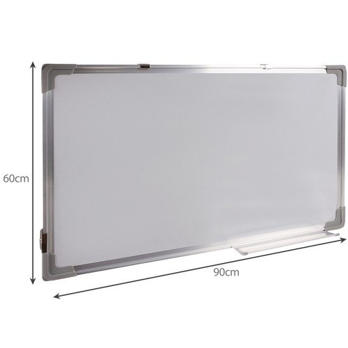 Maaleo 22753 Magnetická tabuľa 60 x 90 cm + magnety + fixky + hubka, biela