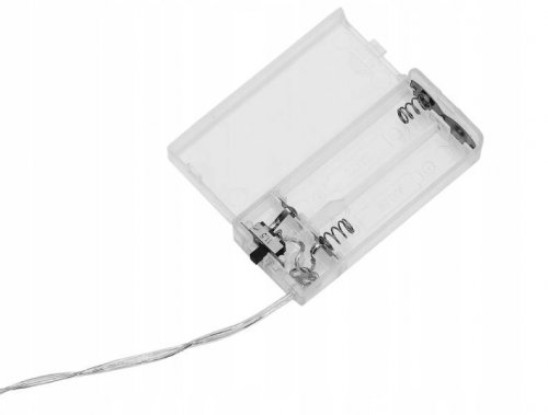 ISO 7107 Světelný řetěz na baterie hvězdičky 10 LED teplá bílá 165cm