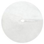 Ruhhy 22227 Deka pod vianočný stromček, chlpatá, 120 cm, biela