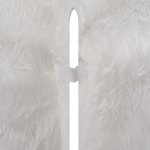 Ruhhy 22225 Deka pod vánoční stromeček, chlupatá, 78 cm, bílá