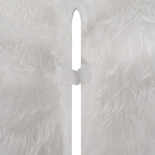 Ruhhy 22225 Deka pod vánoční stromeček, chlupatá, 78 cm, bílá