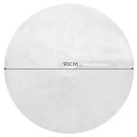 Ruhhy 22226 Deka pod vianočný stromček, chlpatá, 90 cm, biela