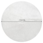 Ruhhy 22228 Deka pod vianočný stromček, chlpatá, 150 cm, biela