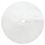Ruhhy 22228 Deka pod vánoční stromeček, chlupatá, 150 cm, bílá
