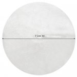 Ruhhy 22228 Deka pod vánoční stromeček, chlupatá, 150 cm, bílá
