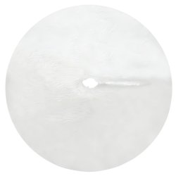 Ruhhy 22228 Deka pod vianočný stromček, chlpatá, 150 cm, biela