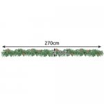 Ruhhy 22325 Vianočná girlanda s LED osvetlením, HQ, 2,7 m
