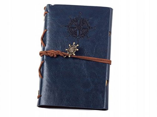 Verk Cestovní deník s kompasem Vintage modrá