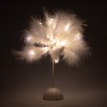 Vergionic 7122 Stolní LED lampička s peřím 40 cm růžová