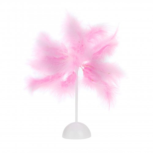 Vergionic 7122 Stolní LED lampička s peřím 40 cm růžová