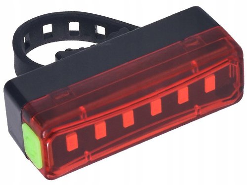 Verk 08332 Zadné svetlo na bicykel LED USB