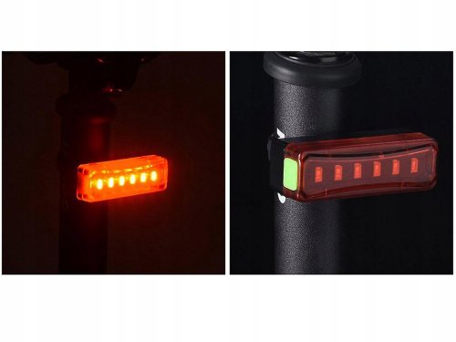 Verk 08332 Zadné svetlo na bicykel LED USB