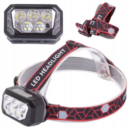 Verk 08336 Čelovka SQ-870, 3 x XHP30 + 6 x SMD