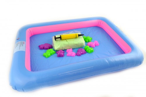 PlaySand Magický tekutý piesok 1000g + formičky + pieskovisko bazar
