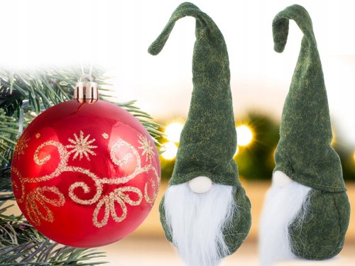 Verk 26009 Vánoční dekorace Skřítek 30 cm zelený