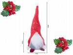 Verk 26023 Vianočné dekorácie Škriatok 30 cm červený