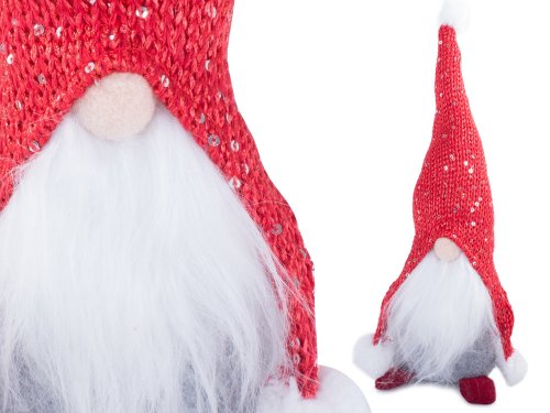 Verk 26023 Vianočné dekorácie Škriatok 30 cm červený