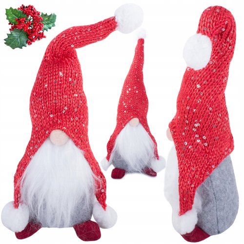 Verk 26023 Vianočné dekorácie Škriatok 30 cm červený