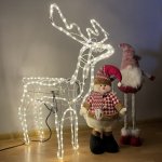 Ruhhy 22509 Vianočné LED Sob 80 x 90 cm, IP44, teplá biela