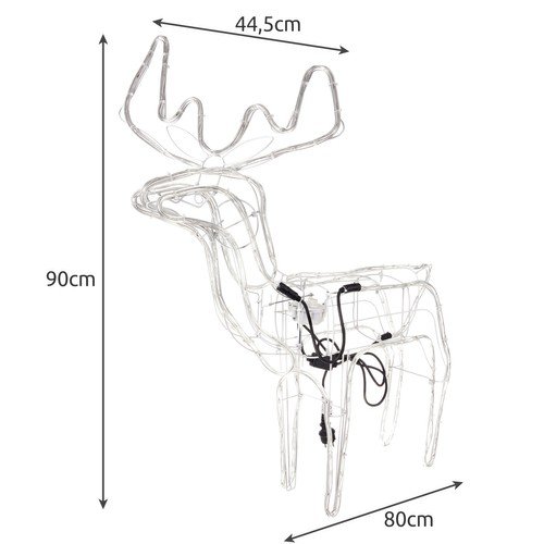 Ruhhy 22509 Vianočné LED Sob 80 x 90 cm, IP44, teplá biela