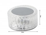 Verk 12306 Krištáľová LED stolná lampa, RGB, dotykový panel, diaľkové ovládanie