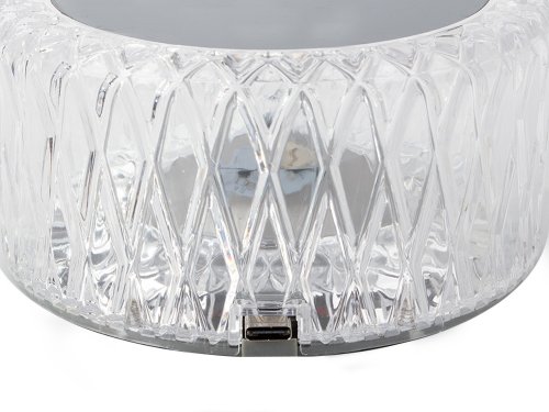 Verk 12306 Krištáľová LED stolná lampa, RGB, dotykový panel, diaľkové ovládanie