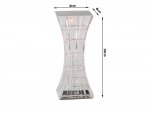 Verk 12307 Krištáľová LED stolná lampa, RGB, dotykový panel, diaľkové ovládanie