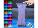 Verk 12307 Krištáľová LED stolná lampa, RGB, dotykový panel, diaľkové ovládanie