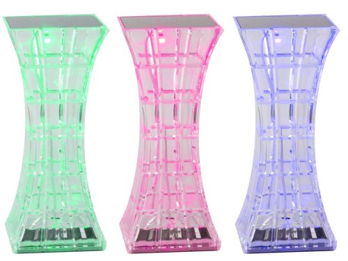 Verk 12307 Krištáľová LED stolná lampa, RGB, dotykový panel, diaľkové ovládanie